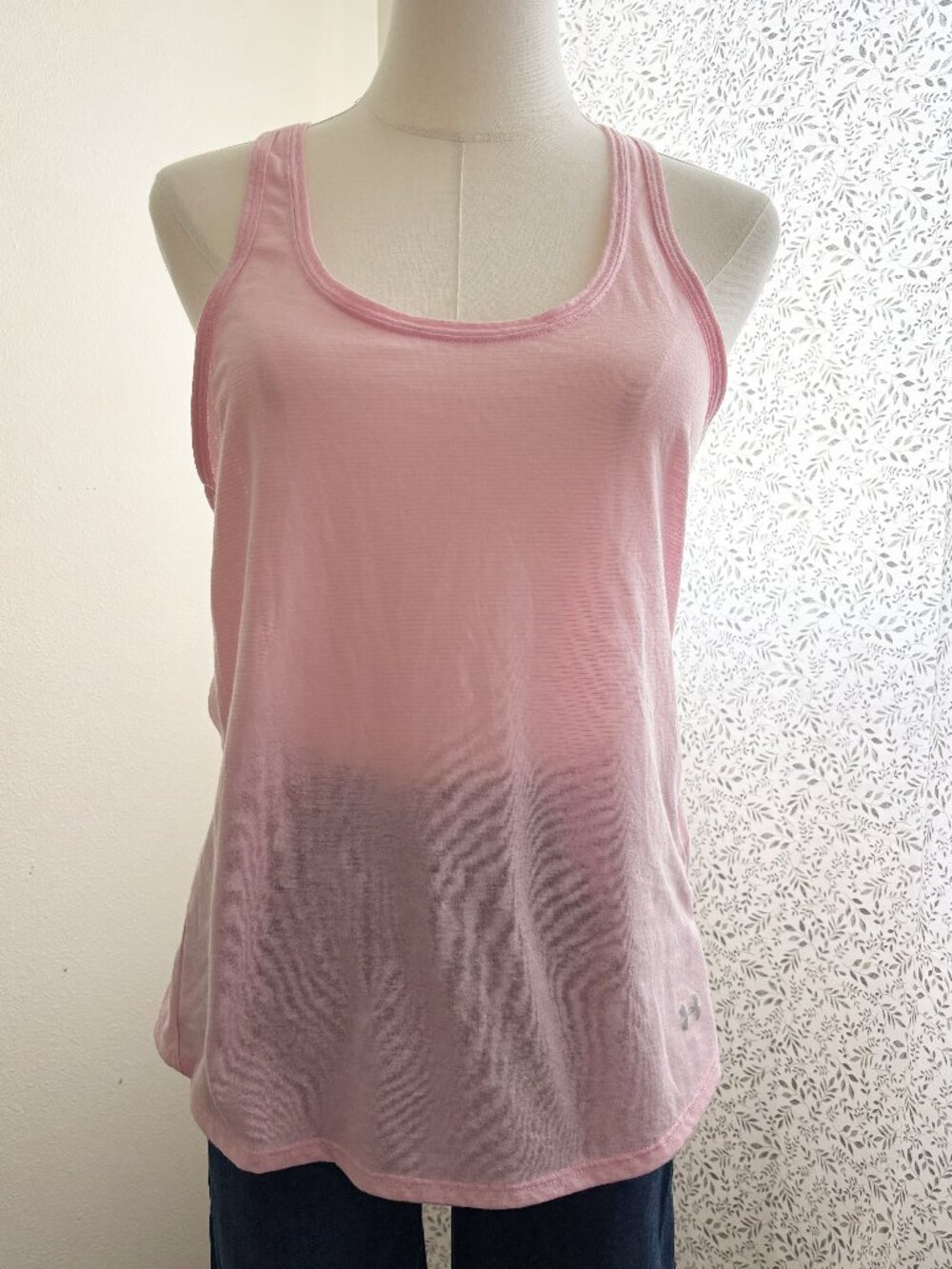 Under Armour Streaker Tank Top Women S Pink Racerback Running HeatGear Athletic
